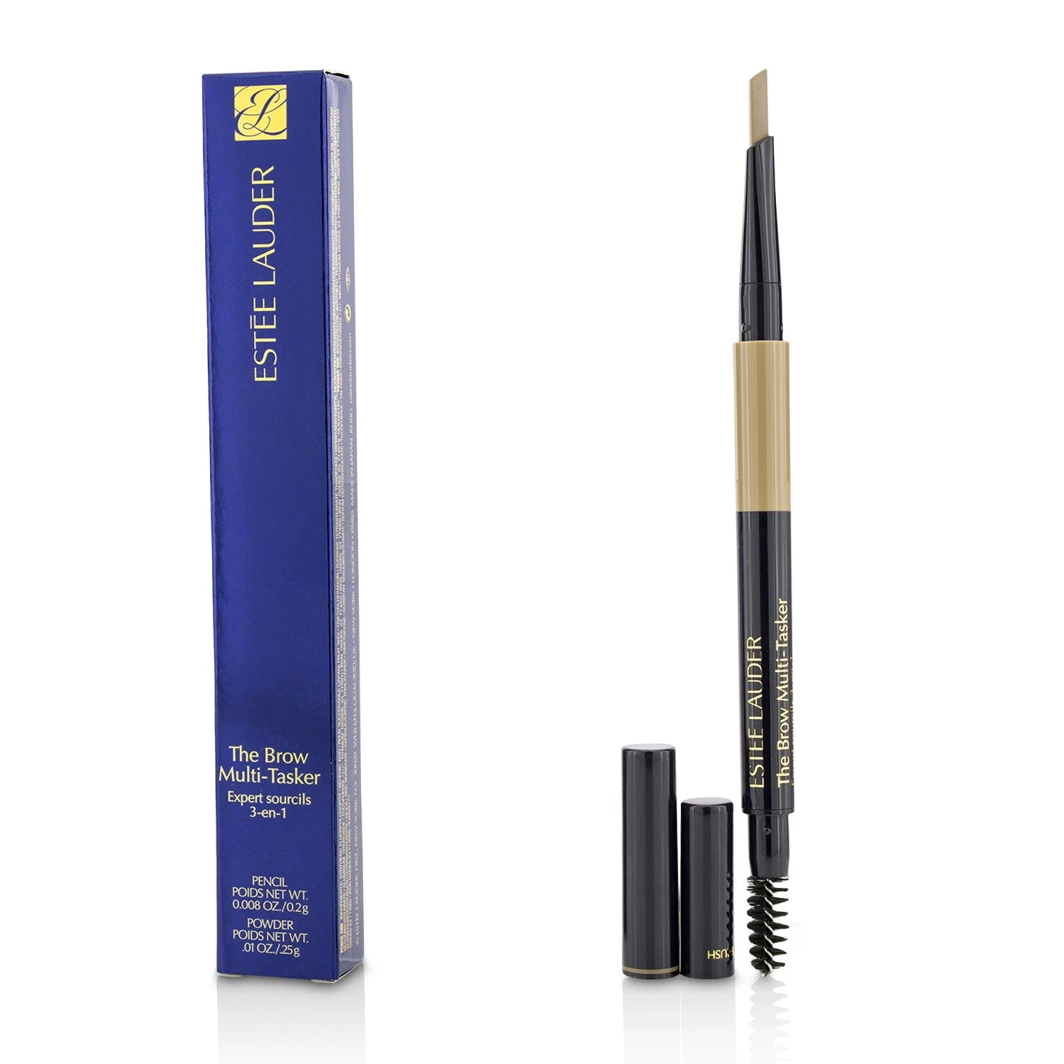 Estee Lauder The Brow MultiTasker 3 In 1 (Brow Pencil, Powder And Brush) - # 05 Black 0.45g/0.018oz 2 Estee Lauder The Brow MultiTasker 3 In 1 (Brow Pencil, Powder And Brush) - # 05 Black 0.45g/0.018oz - Image 2