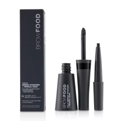 LashFood BrowFood Aqua Brow Powder + Pencil Duo - # Charcoal