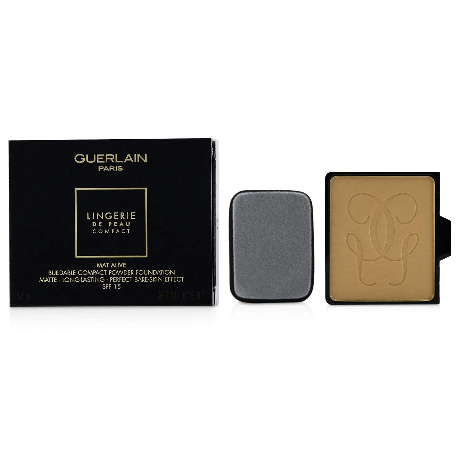 Guerlain Lingerie De Peau Mat Alive Buildable Compact Powder Foundation SPF 15 Refill - # 03W Natural Warm 8.5g/0.29oz 5 Guerlain Lingerie De Peau Mat Alive Buildable Compact Powder Foundation SPF 15 Refill - # 03W Natural Warm 8.5g/0.29oz - Image 5