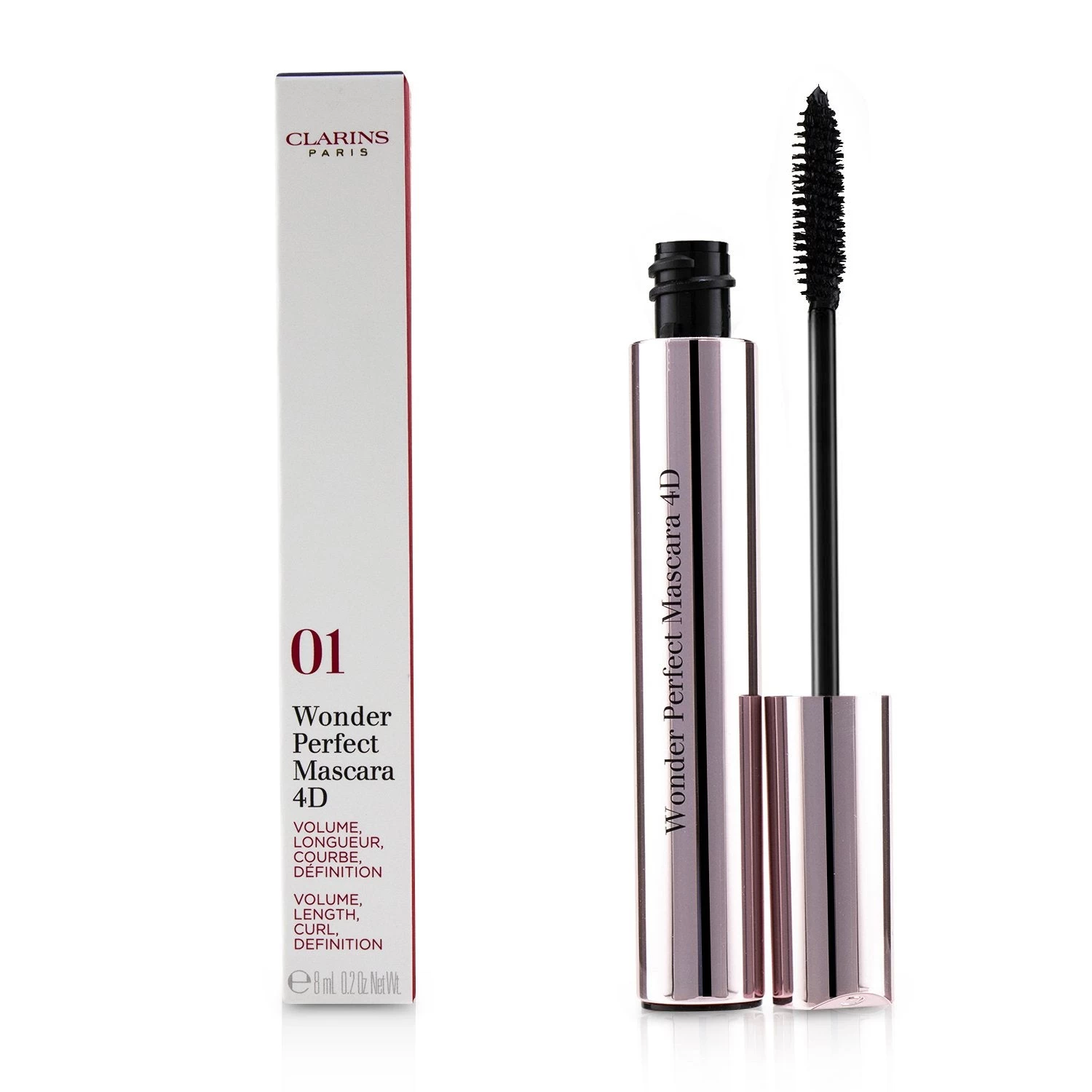 Clarins Wonder Perfect Mascara 4D - # 01 Perfect Black 8ml/0.2oz 2 Clarins Wonder Perfect Mascara 4D - # 01 Perfect Black 8ml/0.2oz - Image 2