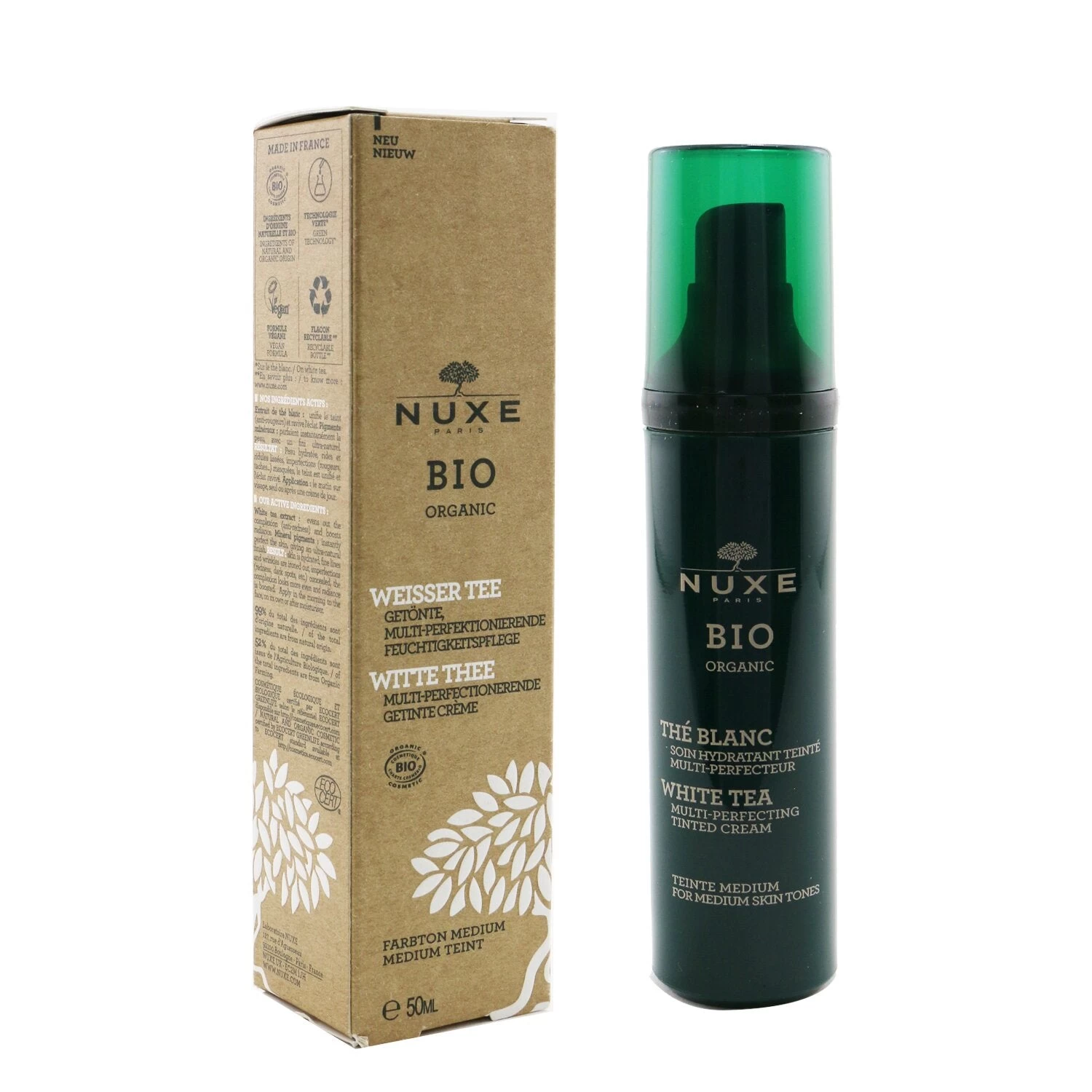 Nuxe Bio Organic White Tea Multi-Perfecting Tinted Cream - Medium Skin Tones 50ml/1.7oz 2 Nuxe Bio Organic White Tea Multi-Perfecting Tinted Cream - Medium Skin Tones 50ml/1.7oz - Image 2