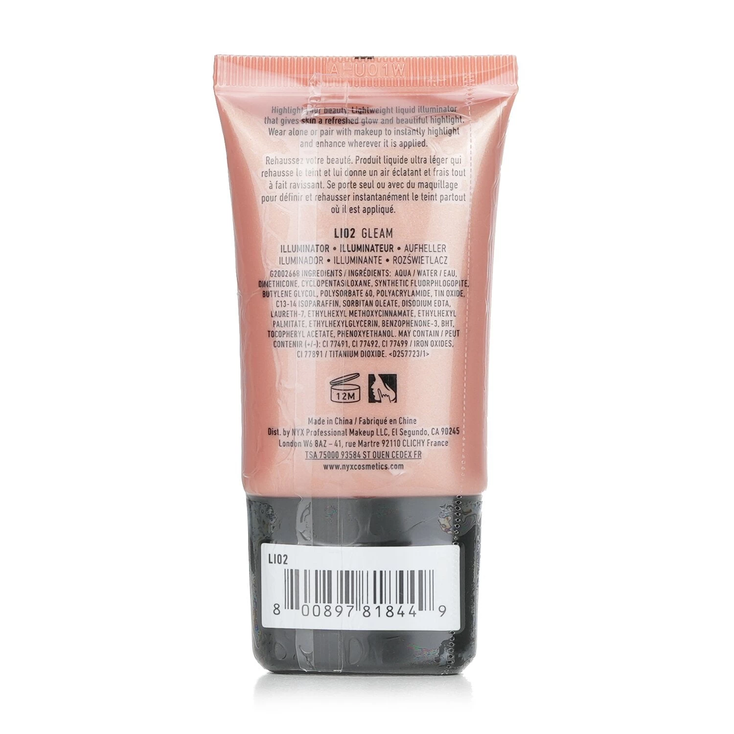 NYX Born To Glow Liquid Illuminator - # Gleam 18ml/0.6oz 3 NYX Born To Glow Liquid Illuminator - # Gleam 18ml/0.6oz - Image 3