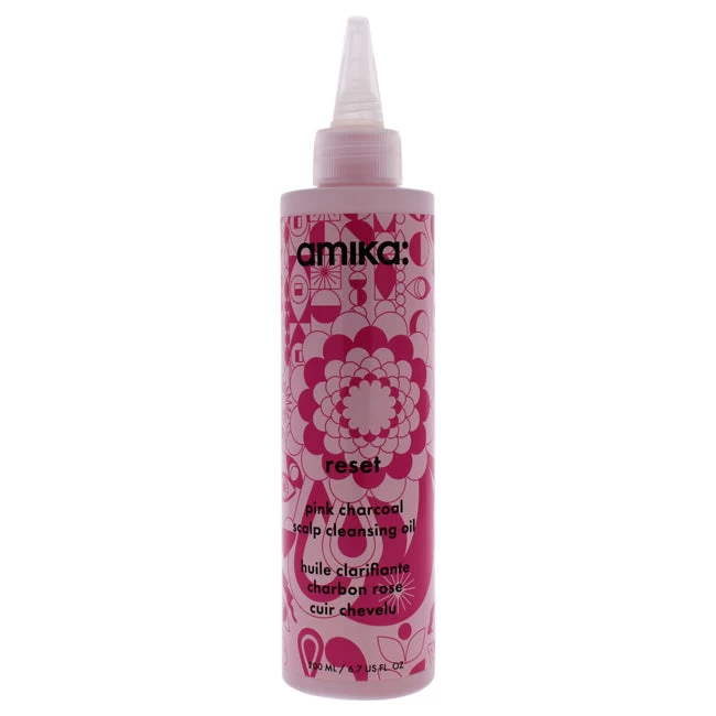 Amika Reset Pink Charcoal Scalp Cleansing Oil By Amika For Unisex - 6.7 Oz Cleansing Oil 1 Amika Reset Pink Charcoal Scalp Cleansing Oil By Amika For Unisex - 6.7 Oz Cleansing Oil