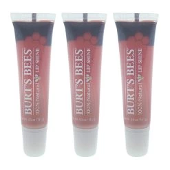 Burt's Bees Burts Bees Burts Bees Lip Shine - 013 Peachy By Burts Bees For Women - 0.5 Oz Lip Gloss - Pack Of 3